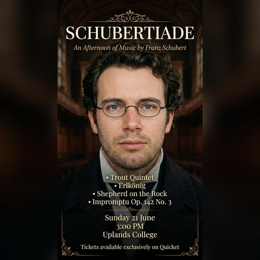 Schubert concert at Uplands College in White River, Mpumalanga